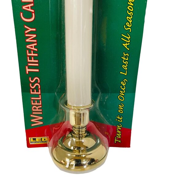 Wireless Tiffany Candles With 8 Hr Auto Timer By Brite Star LED Last All Seaspm - Picture 4 of 8